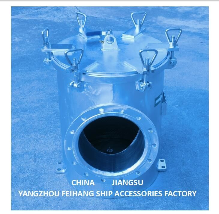 Carbon Steel gegalvaniseerd zeewaterfilter model As250 Cb/T497 voor de belangrijkste zeewaterpompinlaat