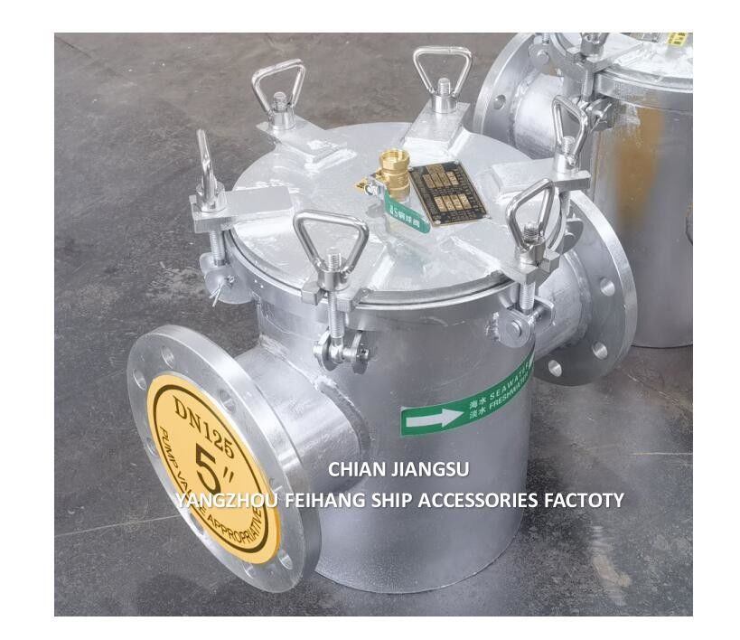 Zeewater Grob watermodel As125 Cb/T497 Filter met roestvrijstalen mazzellement voor schip