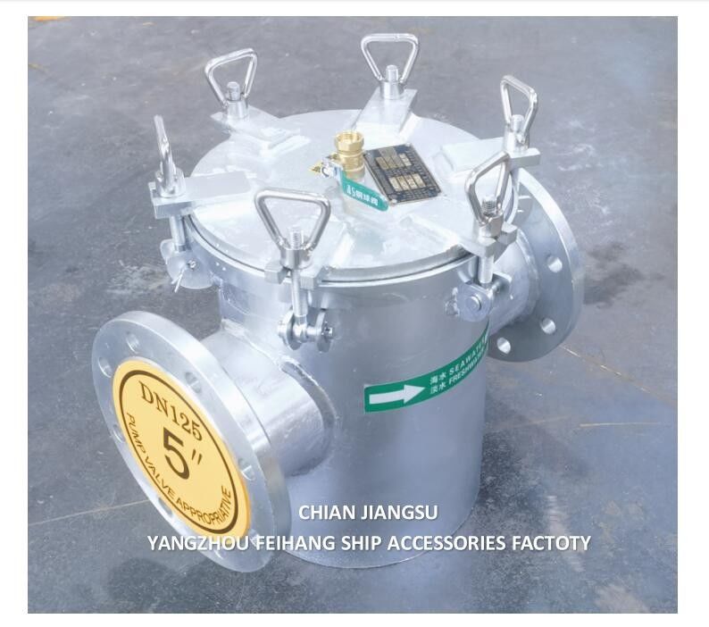 Zeewater Grob watermodel As125 Cb/T497 Filter met roestvrijstalen mazzellement voor schip