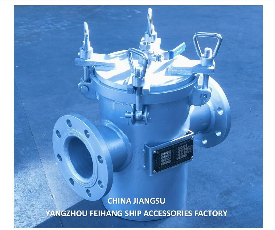 AS80 CB/T497 Zeewaterfilter van roestvrij staal - Maritiem enkelvoudig zeewaterfiltermodel