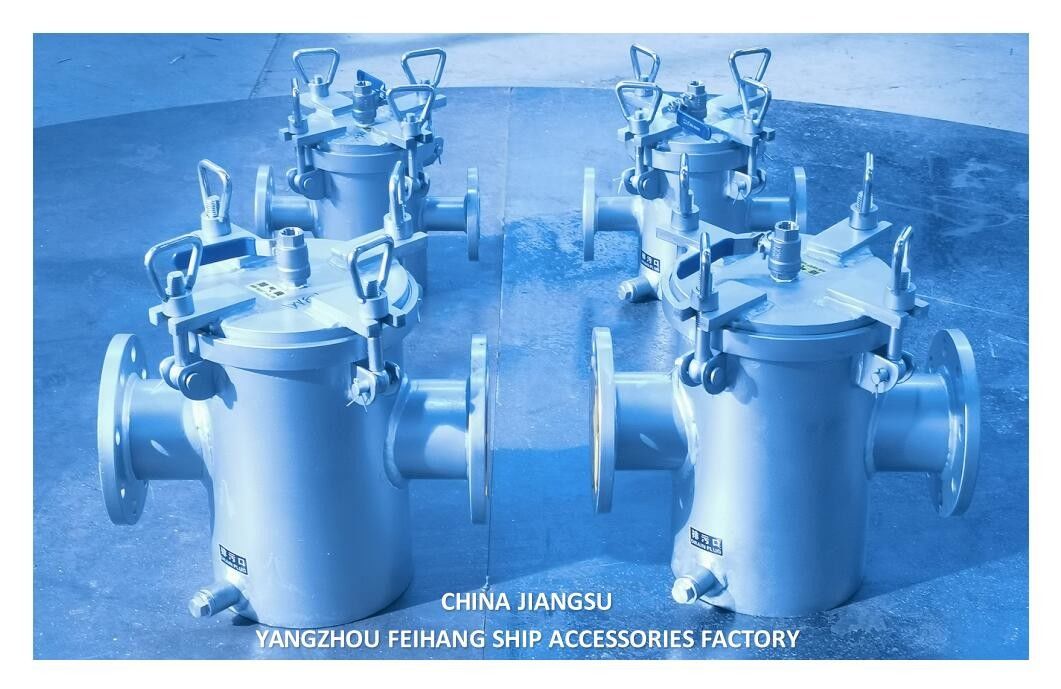 AS80 CB/T497 Zeewaterfilter van roestvrij staal - Maritiem enkelvoudig zeewaterfiltermodel
