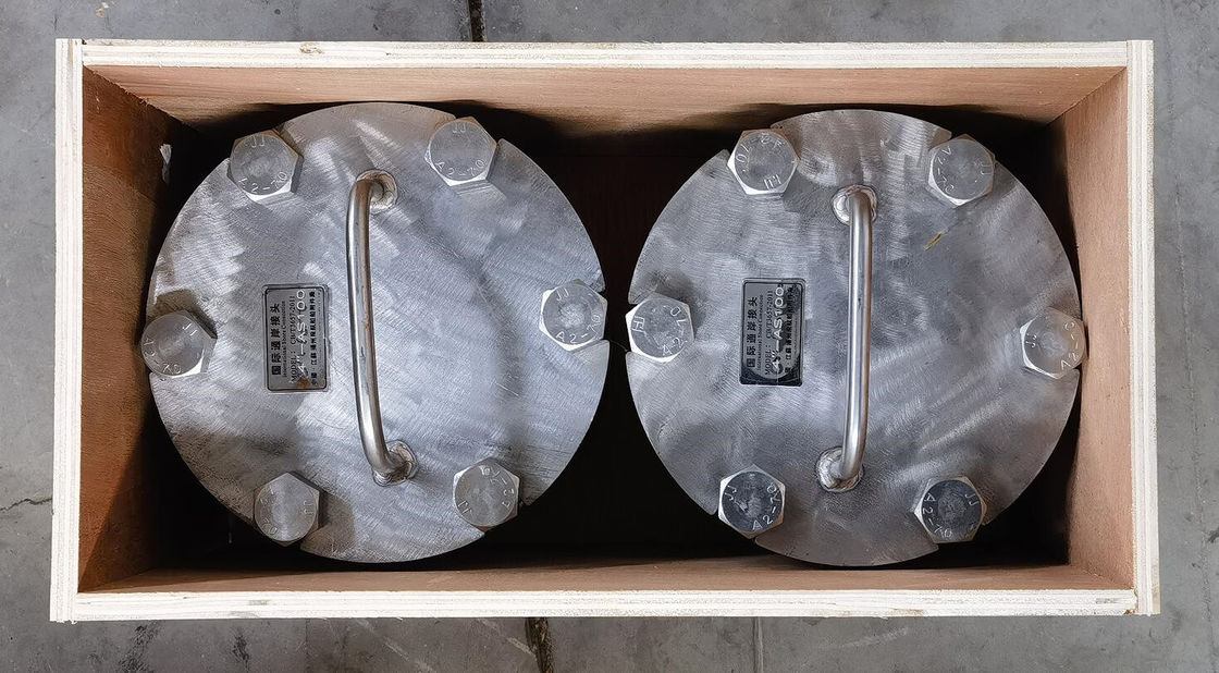 Internationale verbinding met roestvrij staal Diameter van de boets: 183 mm