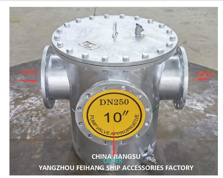Roestvrij staal 3-type 3Ways kan water filteren Flanged ontwerp 5K of 10K warm gegalvaniseerd / epoxy verf
