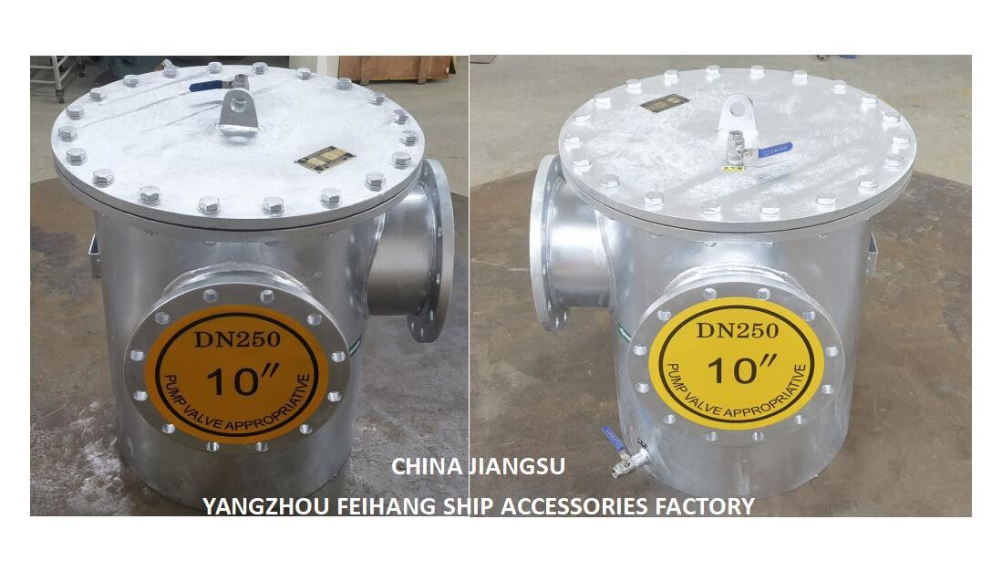 Roestvrij staal 3-type 3Ways kan water filteren Flanged ontwerp 5K of 10K warm gegalvaniseerd / epoxy verf