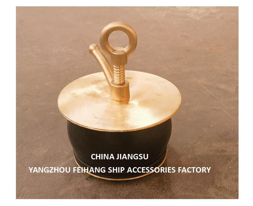 Ship Deck Scupper Plug, Gutter Plug Nc No.50-100a Dekselplaat van koper, carrosserie-rubber