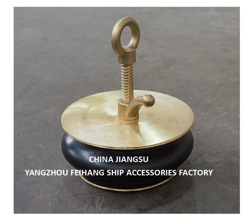Ship Deck Scupper Plug, Gutter Plug Nc No.50-100a Dekselplaat van koper, carrosserie-rubber