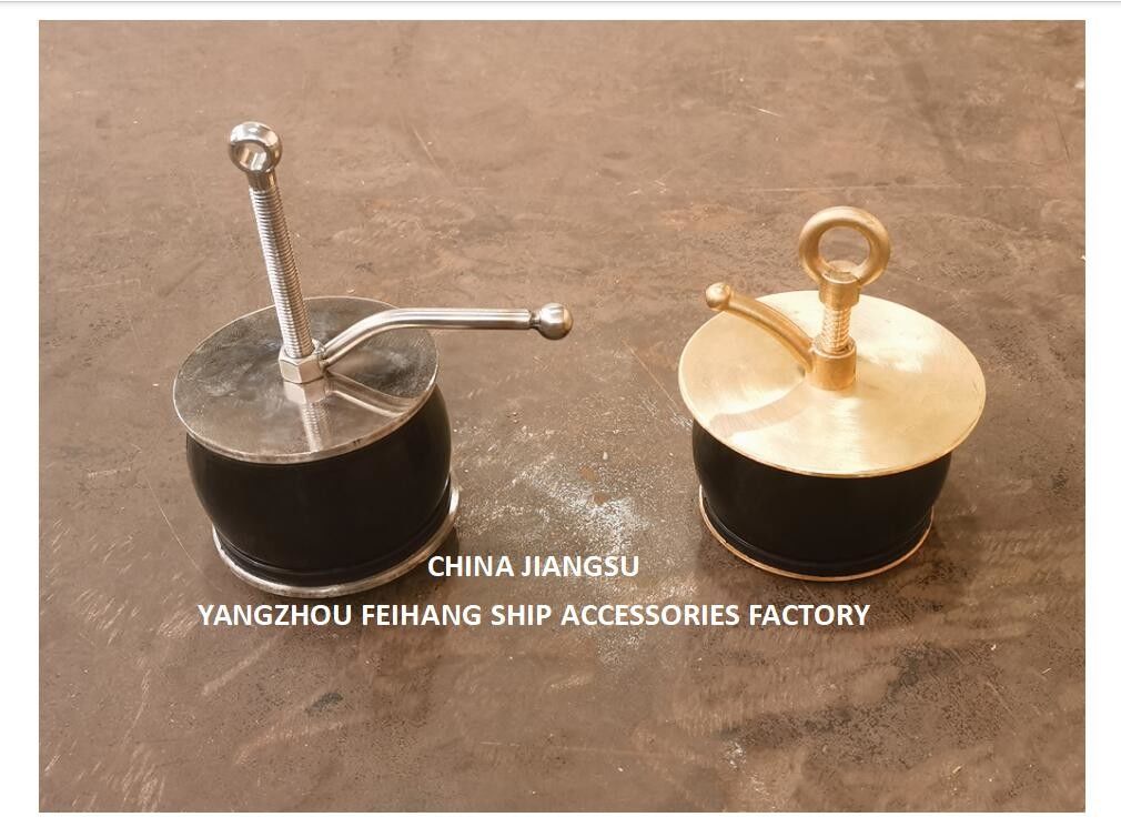 Ship Deck Scupper Plug, Gutter Plug Nc No.50-100a Dekselplaat van koper, carrosserie-rubber