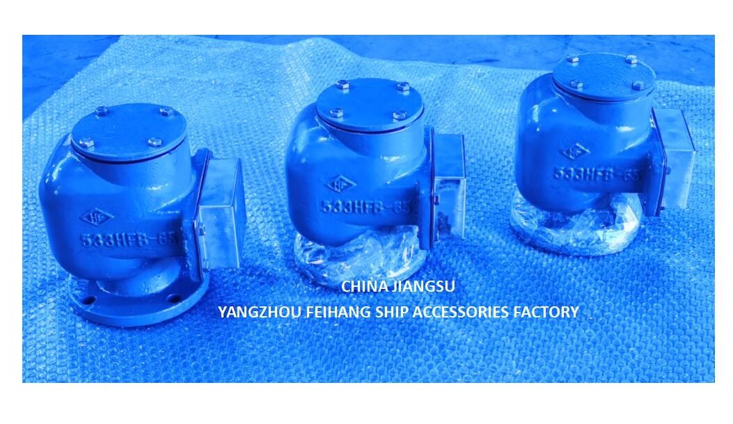 Luchtpijpkop NO.533HFB-65A Luchtluchtkop voor voedingswatertank met SUS 316L Drijvende schijf