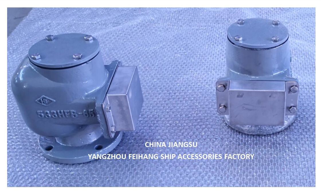 Luchtpijpkop NO.533HFB-65A Luchtluchtkop voor voedingswatertank met SUS 316L Drijvende schijf