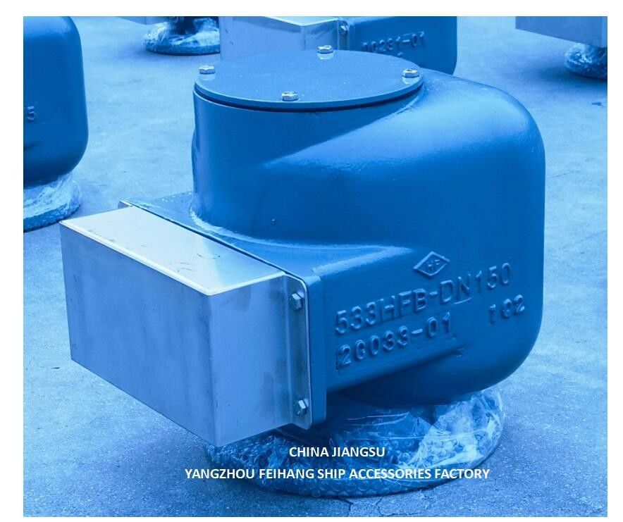 Maritieme ventilatie kap voor ballasttanks model 533HFB-150A Marine Air Vent Head Body gietijzer met FLOATER