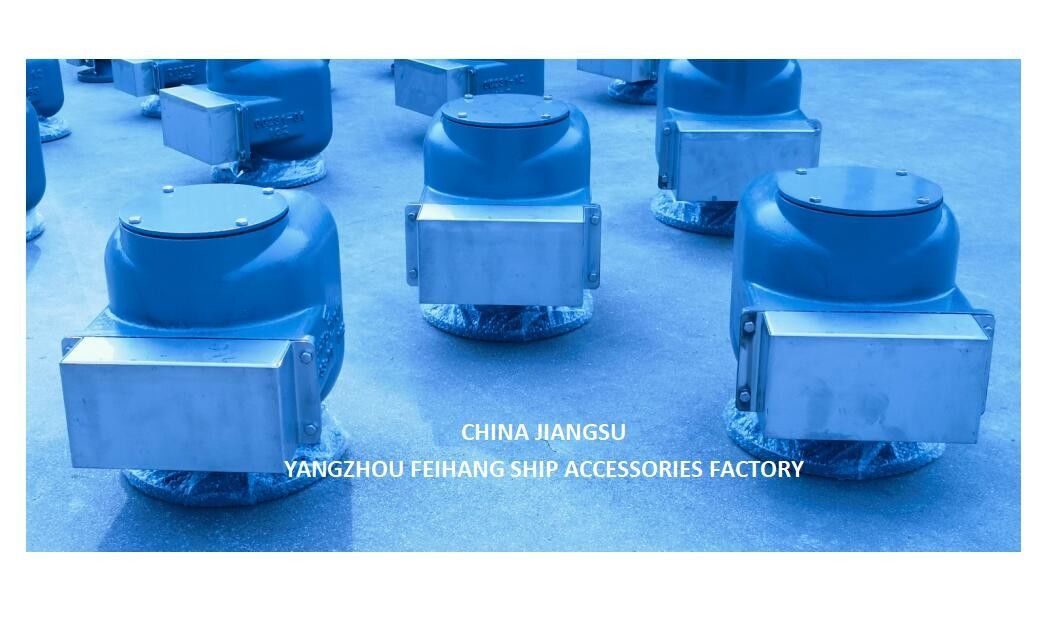 Maritieme ventilatie kap voor ballasttanks model 533HFB-150A Marine Air Vent Head Body gietijzer met FLOATER