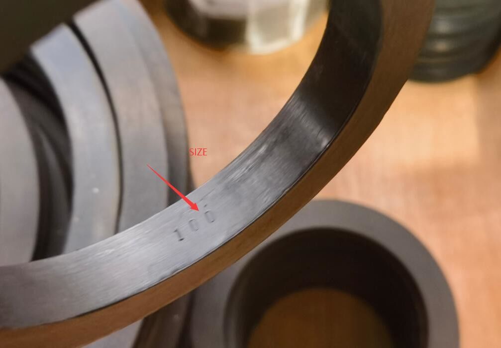Rubberen afdichting voor waterballasttank, model 533 HFB-300, materiaal NBR RUBBER GASKET Maker FEIHANG SHIP
