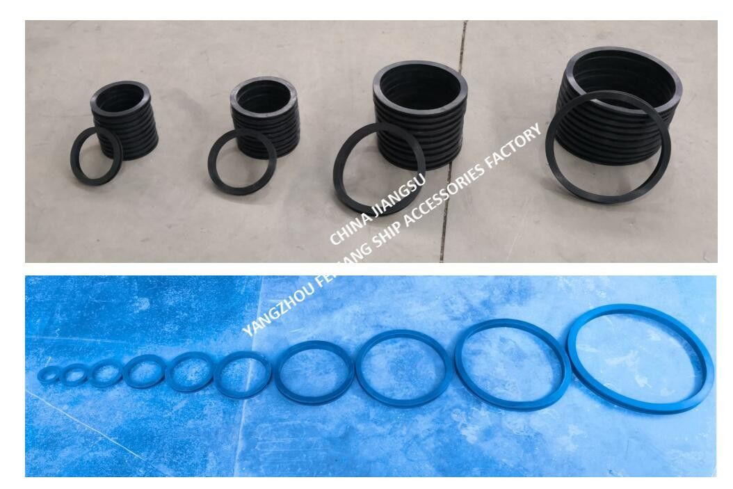 Rubberen afdichting voor waterballasttank, model 533 HFB-300, materiaal NBR RUBBER GASKET Maker FEIHANG SHIP