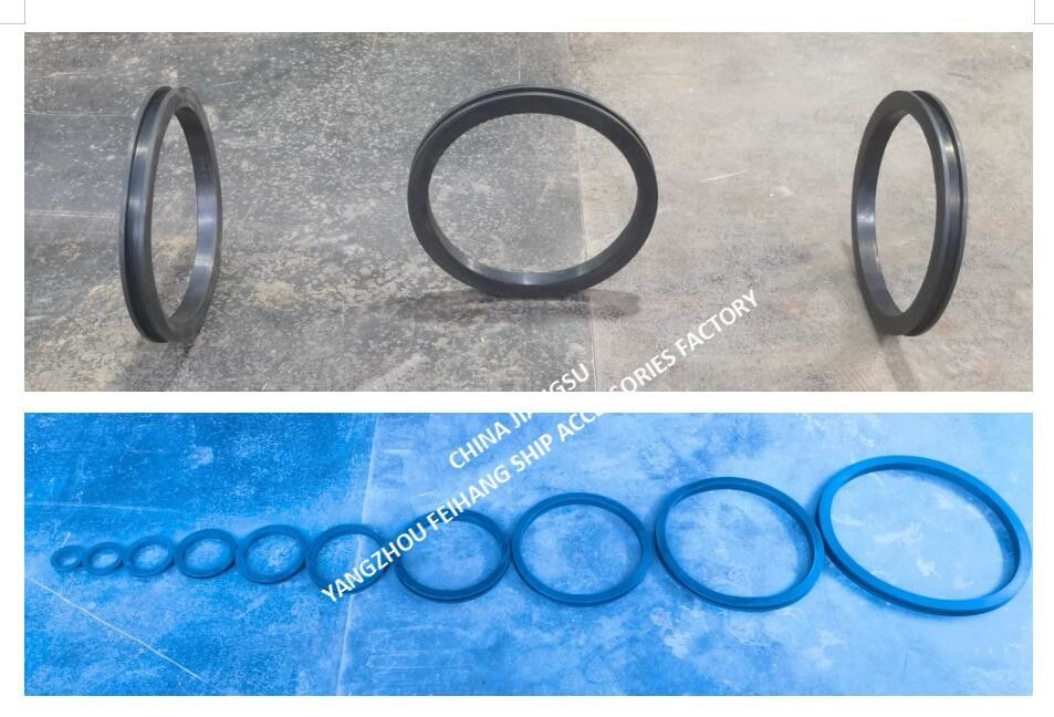 Rubberen afdichting voor waterballasttank, model 533 HFB-300, materiaal NBR RUBBER GASKET Maker FEIHANG SHIP