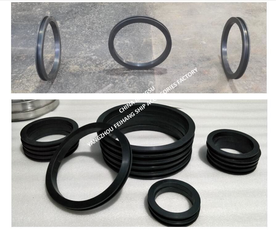 Rubberen afdichting voor waterballasttank, model 533 HFB-300, materiaal NBR RUBBER GASKET Maker FEIHANG SHIP