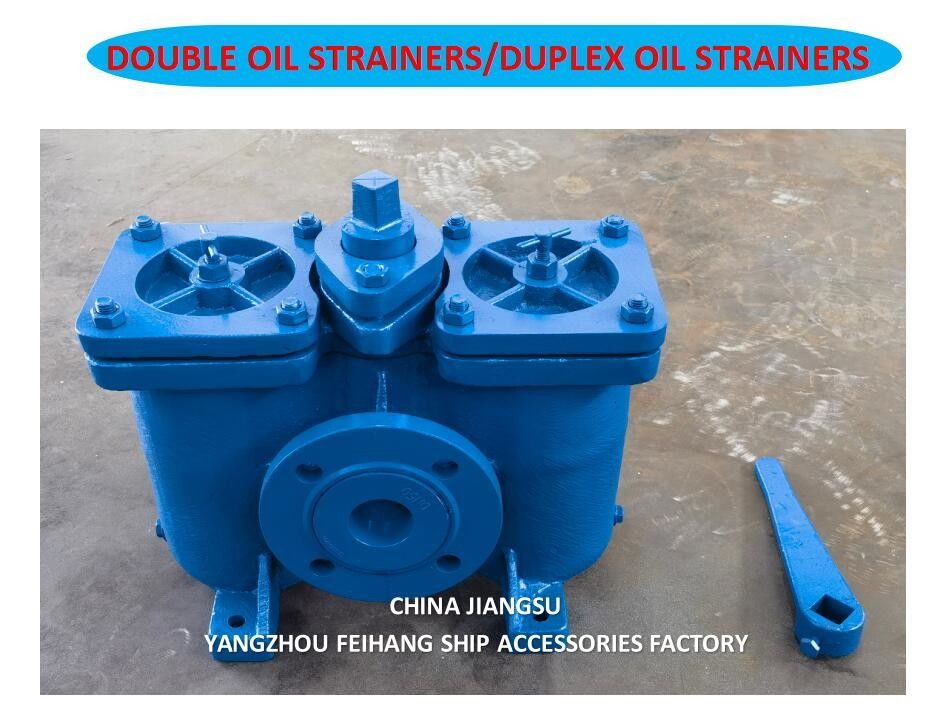Model AS16050 CB/T425 Duplex-oliefilters / inline-oliefilters, wisselbaar lichaam gietijzer met roestvrijstalen filterwagen