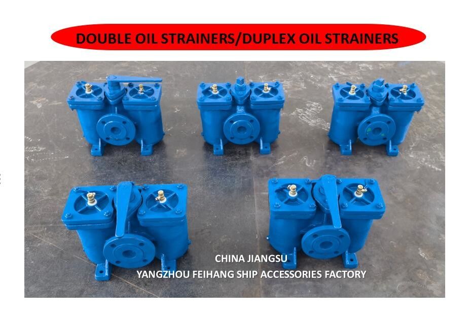 Model AS16050 CB/T425 Duplex-oliefilters / inline-oliefilters, wisselbaar lichaam gietijzer met roestvrijstalen filterwagen
