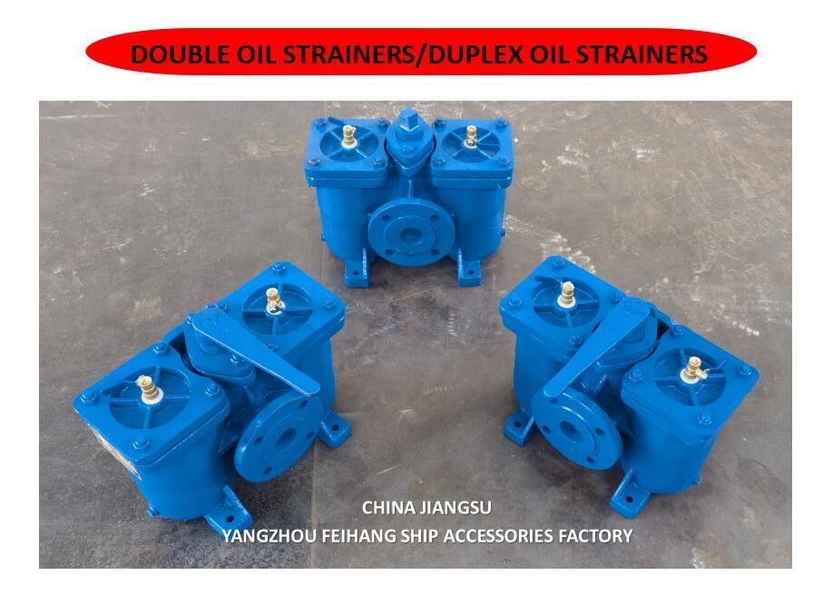 Model AS16050 CB/T425 Duplex-oliefilters / inline-oliefilters, wisselbaar lichaam gietijzer met roestvrijstalen filterwagen