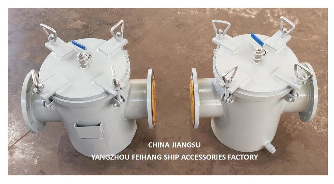 Model As125 CBM1061-81 Straight Through Type Sea Water Strainers Lichaam gegalvaniseerd, met filterscherm van roestvrij staal