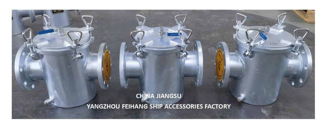 Korf zeewater strainers voor de belangrijkste zeewater pomp Inlaat Model AS125 CBM1061 Lichaam gegalvaniseerd, scherm roestvrij staal