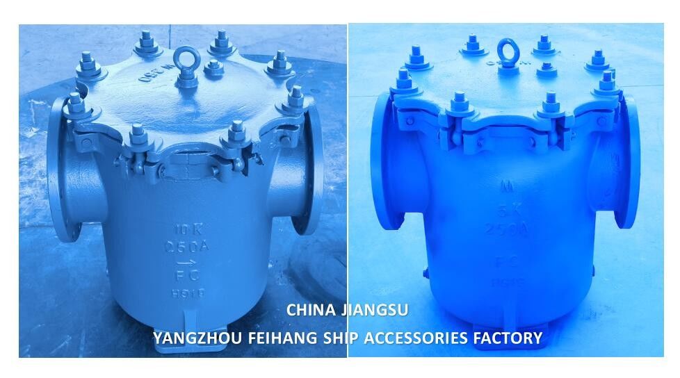 IMPA 872011-Marine Can Water Filter Can Casting Steel, Nom Dia 250mm JISF 7121 10K-250A Can Water Strainers