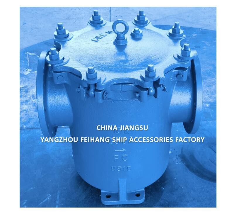 IMPA 872011-Marine Can Water Filter Can Casting Steel, Nom Dia 250mm JISF 7121 10K-250A Can Water Strainers