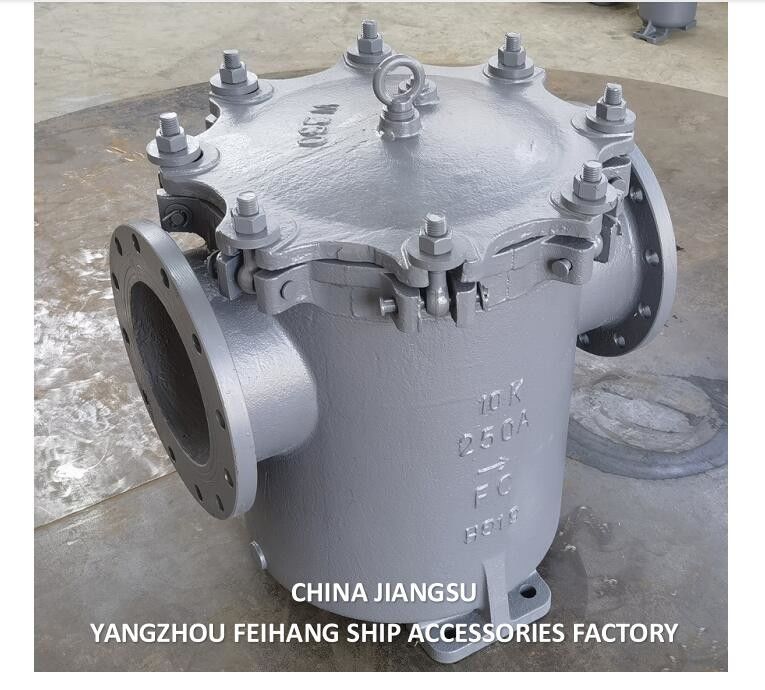 IMPA 872011-Marine Can Water Filter Can Casting Steel, Nom Dia 250mm JISF 7121 10K-250A Can Water Strainers