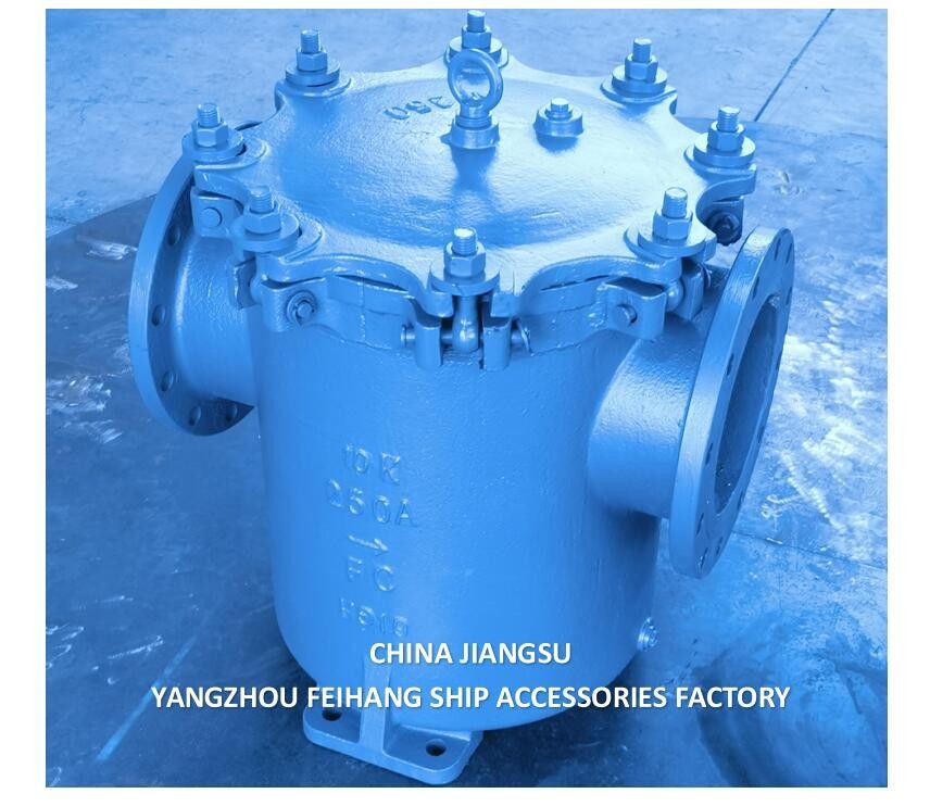 IMPA 872011-Marine Can Water Filter Can Casting Steel, Nom Dia 250mm JISF 7121 10K-250A Can Water Strainers