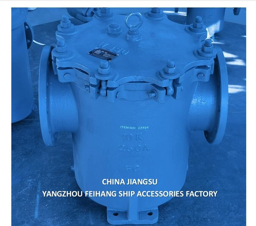 IMPA 872011-Marine Can Water Filter Can Casting Steel, Nom Dia 250mm JISF 7121 10K-250A Can Water Strainers