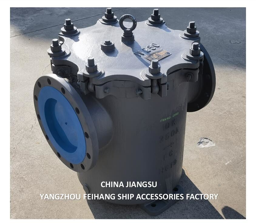 IMPA 872011-Marine Can Water Filter Can Casting Steel, Nom Dia 250mm JISF 7121 10K-250A Can Water Strainers