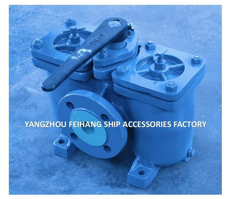 Duplex strainer voor zuigfilter van smeeroliepomp Model AS40-0.75/0.26 Cb/T425-94 Lichaam gietijzeren filterpatroon strainer