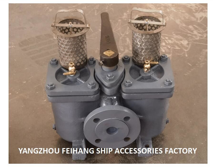 Duplex strainer voor zuigfilter van smeeroliepomp Model AS40-0.75/0.26 Cb/T425-94 Lichaam gietijzeren filterpatroon strainer