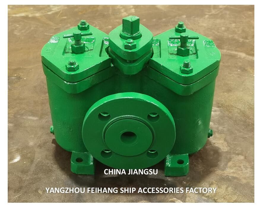DUPLEX-brandstoffilter met filterelementen MODEL AS32 CB/T425 Flangen naar Flangen -195mm Flangen OD 120 Flangen PCD-90m