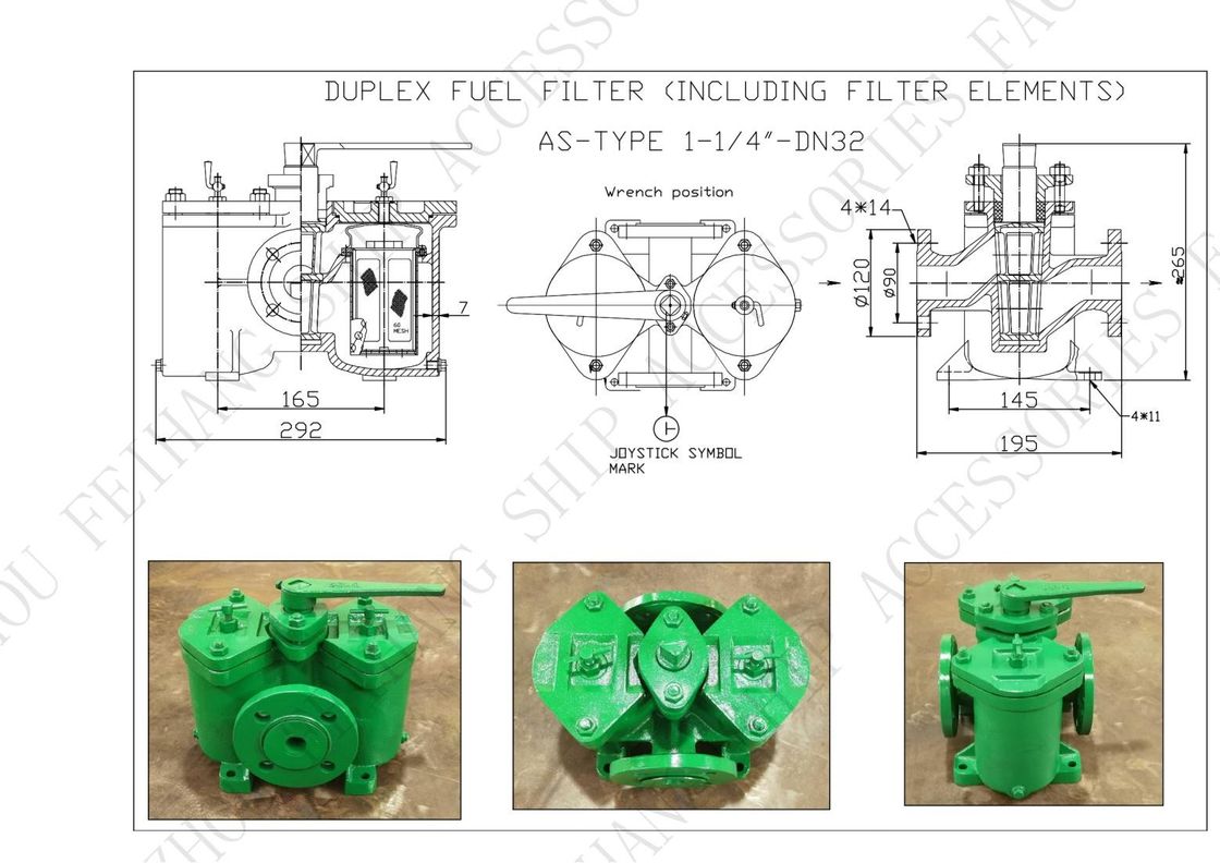 AS32 CB/T425 Duplex-oliezuigers met een drukbereik van 0,5 MPa en een superieure prestatie