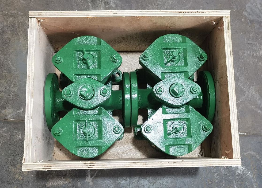 Gemaakt van gietijzer Flanged Duplex oliefilter AS32 Cb/T425 Voor brandstofoverdracht pomp Gemaakt van gietijzeren lichaam Inclusief roestvrij staal fi