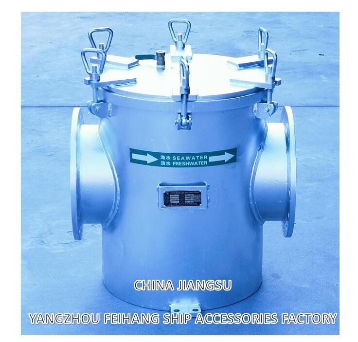 Technisch tekenmodel voor AS250 CB/T497 Maritiem grove waterfilter en maritiem zeewaterfilter