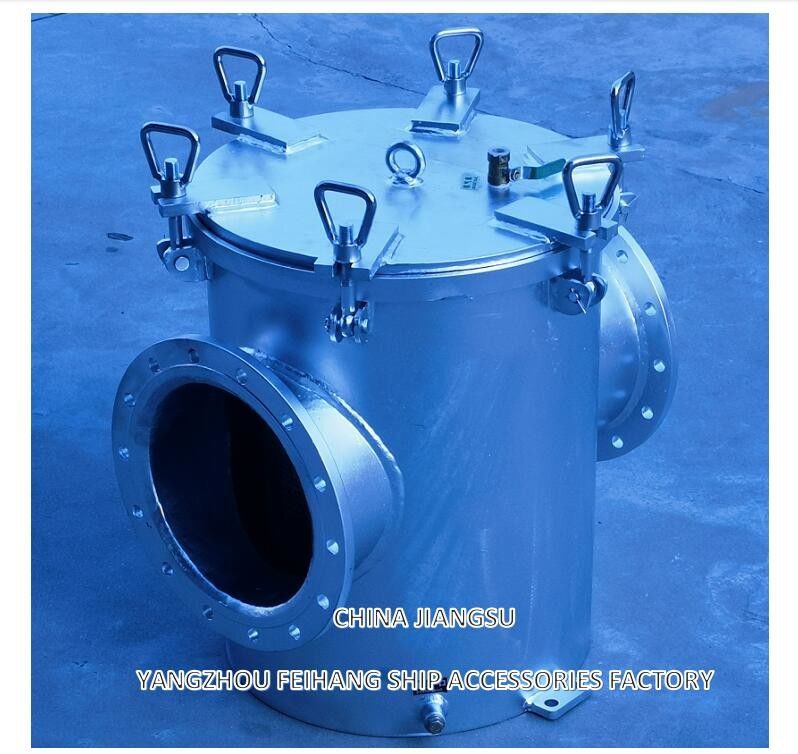 AS250 CB/T497-2012 Maritieme grove waterfilters & Mairine zeewaterstrainer Carbon Steel body, roestvrijstalen filter