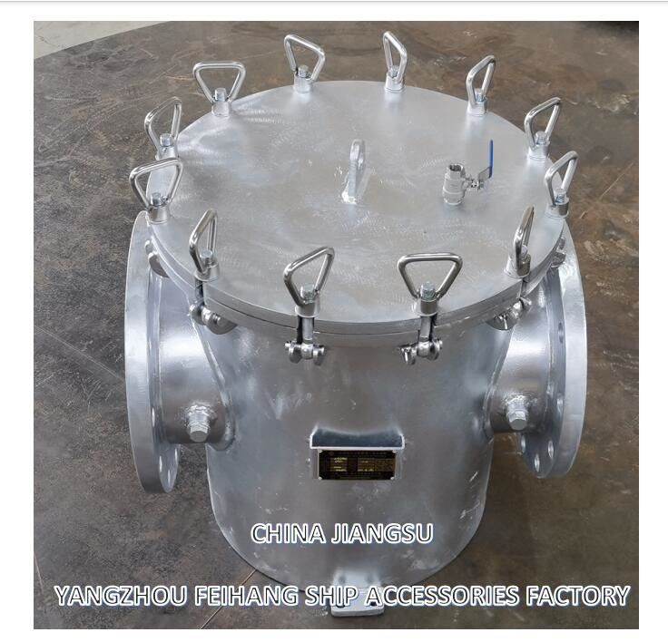 AS250 CB/T497-2012 Maritieme grove waterfilters & Mairine zeewaterstrainer Carbon Steel body, roestvrijstalen filter