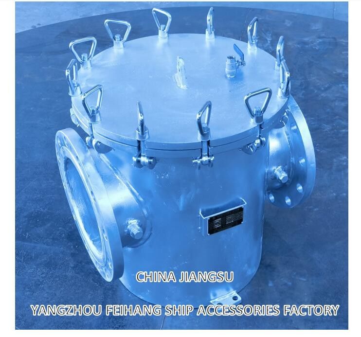 AS250 CB/T497-1994 Maritiem Grob waterfilter Karbonstaal lichaam met variabele roestvrijstalen filterelement