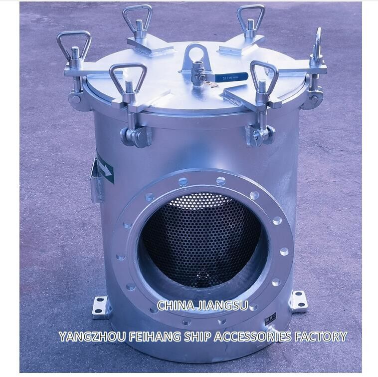 AS250 CB/T497-1994 Maritiem Grob waterfilter Karbonstaal lichaam met variabele roestvrijstalen filterelement