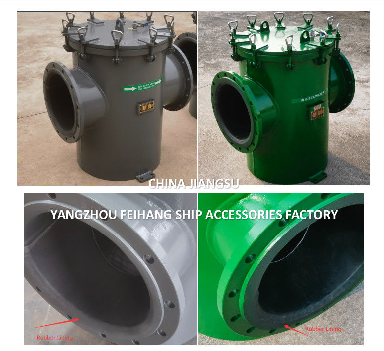 Marine Single Sea Water Strainer met rubberen bekleding AS350 CB/T497-94 -FEIHANG MARINE