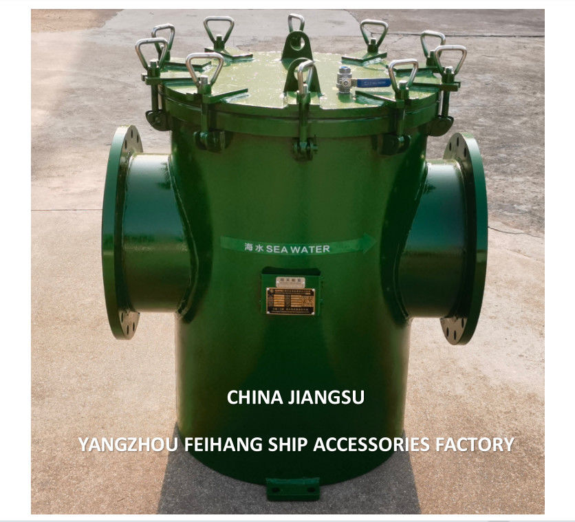 China AS350 CB/T497 Basket zeewaterfilter met rubberen bekleding Leverancier - Feihang Marine
