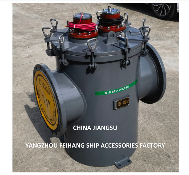 Zeewaterfilter met MGPS-Marine Growth Prevention System Model AS350 CB/T497-2012