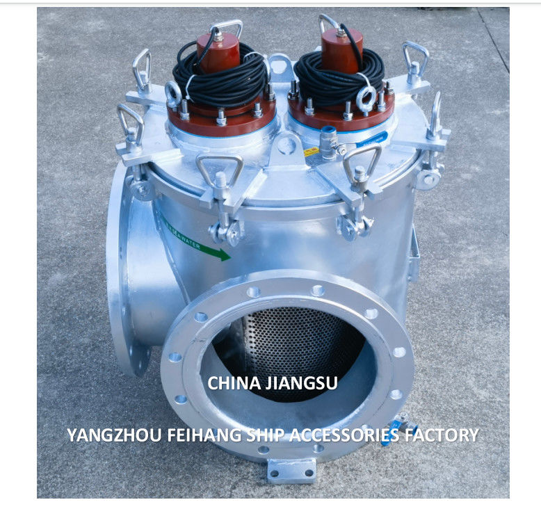 Zeewaterfilter AS350 CB/T497-2012 met MGPS-Marine Growth Prevention System Model