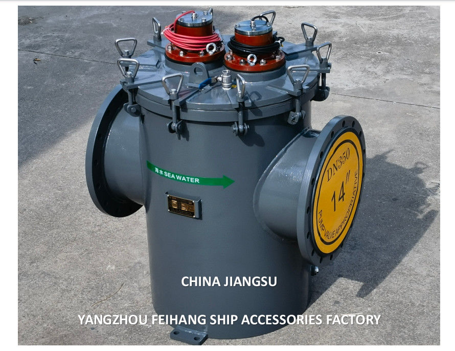 Zeewaterfilter met MGPS-Marine Growth Prevention System Model AS350 CB/T497-2012