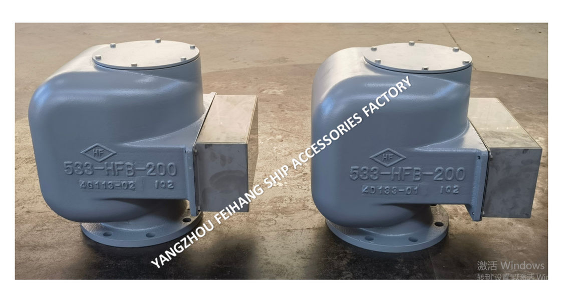 Marine Air Vent Head Complete Set 533HFB-200A Body Ductiel ijzer met roestvrij staal zweven