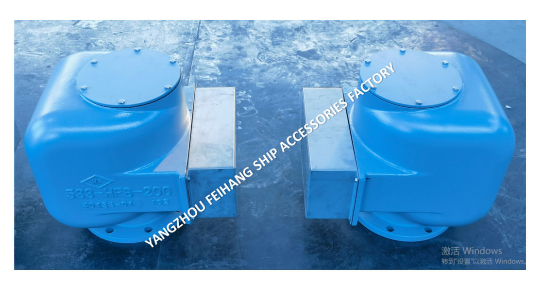 Marine Air Vent Head Complete Set 533HFB-200A Body Ductiel ijzer met roestvrij staal zweven