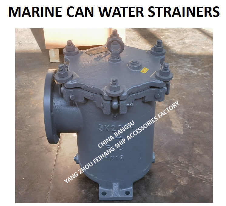 Marine Can Water Strainer 5K-200A S-TYPE JIS F7121-1996 Flens Gegooid ijzeren kan waterfilter 5K-200A LA-TYPE