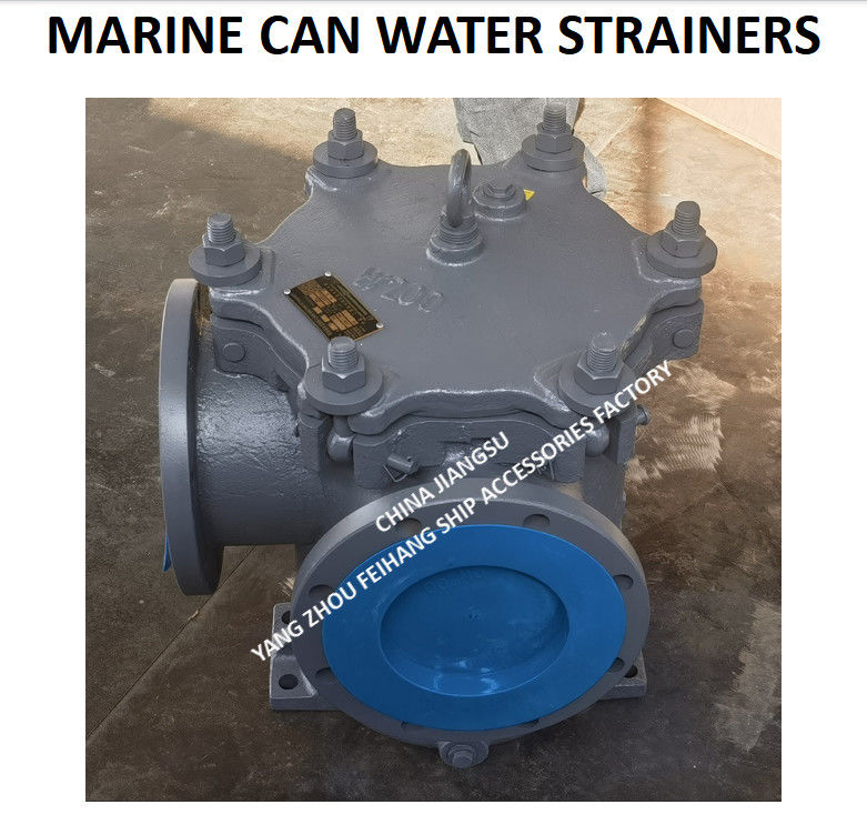 JIS F7121-1996 Marine gietijzeren waterfilter 5K-200A LA-type voor de belangrijkste zeewaterpomp met filters van roestvrij staal
