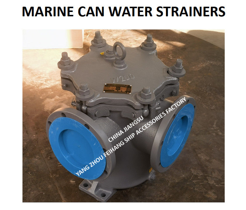 JIS F7121-1996 Marine gietijzeren waterfilter 5K-200A LA-type voor de belangrijkste zeewaterpomp met filters van roestvrij staal